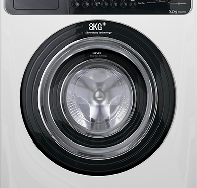 家用电器智能家用洗衣机绿色清新风电商详情页